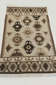 Hand Woven Oriental Tribal Beautiful Mat Wool Cotton Kilim Area Rug