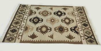 Hand Woven Oriental Tribal Beautiful Mat Wool Cotton Kilim Area Rug 3