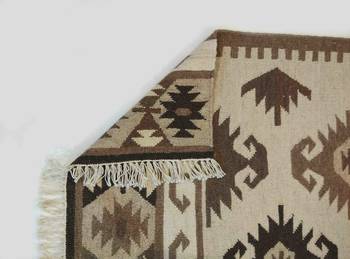 Hand Woven Oriental Tribal Beautiful Mat Wool Cotton Kilim Area Rug 4