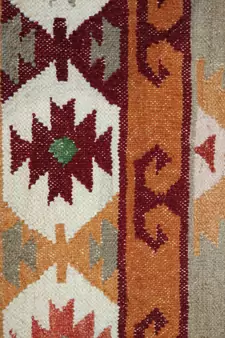 Indian Tribal Ethnic Multi Coloured Designer Beautiful Mat Size 4'x 6 Feet
