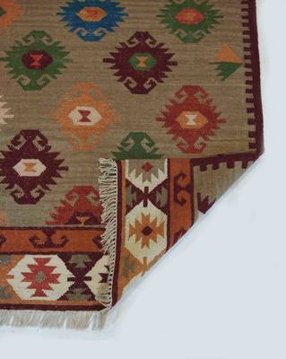 Indian Tribal Ethnic Multi Coloured Designer Beautiful Mat Size 4'x 6 Feet 4