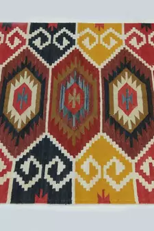 Attractive Vintage Roral Raja Multi Color Beautiful Cotton Kilim Area Rug
