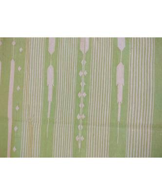 Handmade Tribal Kilim Hand Woven Green Cotton Size 5x7 Area Rug Flat Wave Rug 2