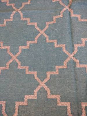 Natural Hand woven Green Cotton Made Modern Area Rug Home Decorative Rug Carpet 2