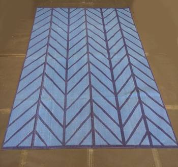 Handmade Royal Blue 100% Cotton pyramid Designer Kilim Rug Home Decorative Rug Carpet 1