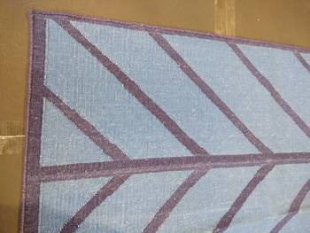 Handmade Royal Blue 100% Cotton pyramid Designer Kilim Rug Home Decorative Rug Carpet 2