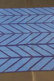 Handmade Royal Blue 100% Cotton pyramid Designer Kilim Rug Home Decorative Rug Carpet