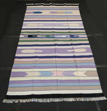 Handmade Silk Cotton Tribal Kilim Rug Home Decorative Rug Multi Coloured Carpet 1