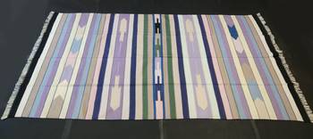 Handmade Silk Cotton Tribal Kilim Rug Home Decorative Rug Multi Coloured Carpet 3