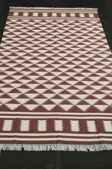 Handmade Home Decorative Cotton Italian Persian Brown Color Beautiful Kilim Area Rug