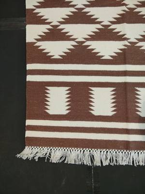 Handmade Home Decorative Cotton Italian Persian Brown Color Beautiful Kilim Area Rug 2