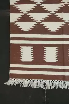 Handmade Home Decorative Cotton Italian Persian Brown Color Beautiful Kilim Area Rug