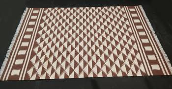 Handmade Home Decorative Cotton Italian Persian Brown Color Beautiful Kilim Area Rug 3