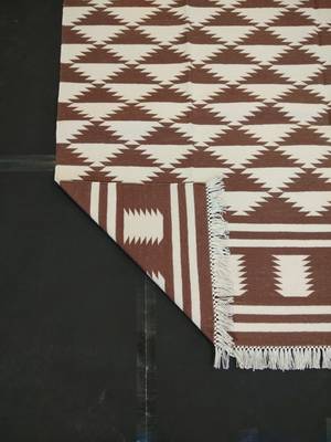 Handmade Home Decorative Cotton Italian Persian Brown Color Beautiful Kilim Area Rug 4