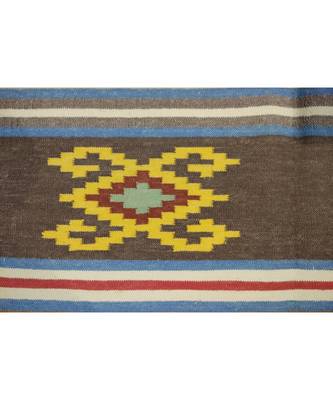 Handmade Cotton Multi Coloured Tribal Kilim Rug For Beautiful Kilim Area Rug 2