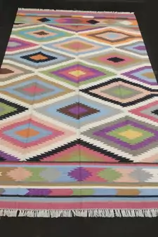 attractive Home Decorative Handmade Persian Multi Color Cotton Door Rug