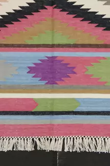 attractive Home Decorative Handmade Persian Multi Color Cotton Door Rug