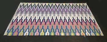 Beautiful Multi Color Cotton Kilim Living Room Rug Home Decorative Flat Woven Rug 3