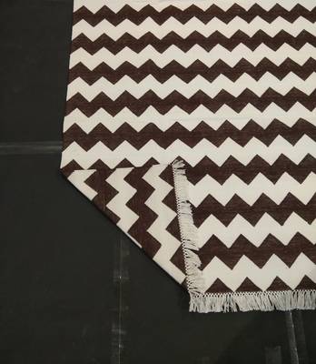 Hand Woven Brown  Persian Designer Modern Cotton Kilim Area Rug Home Decorative Area Rug 4