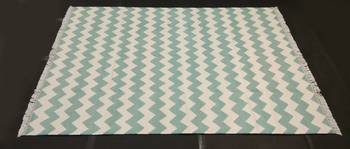Hand Woven Green Persian Designer Cotton Flat Woven Rug Modern Living Room Area Rug 3