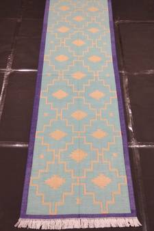 Traditional Hippy Runner Mat Door Mat, Porch Mat Modern Cotton Kilim Runner Rug
