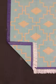 Traditional Hippy Runner Mat Door Mat, Porch Mat Modern Cotton Kilim Runner Rug