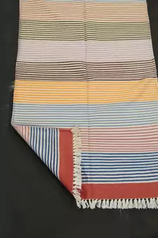 attractive Traditional Runner Mat Multi Coloured Cotton Runner Mat