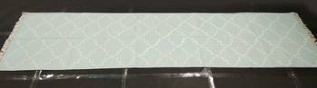 Hanmdade Natural Hand woven Blue Cotton Made Silver Zari Modern Runner 2