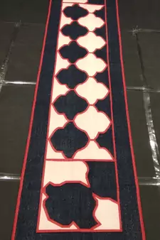 Handmade  White Black Traditional Runner Size By 2.5x10 Feet Cotton Kilim Runner