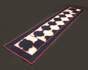 Handmade  White Black Traditional Runner Size By 2.5x10 Feet Cotton Kilim Runner 2