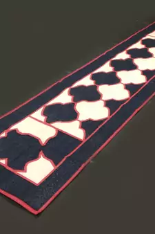 Handmade  White Black Traditional Runner Size By 2.5x10 Feet Cotton Kilim Runner
