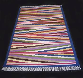 Antique Looking Multi Coloured Size 4x6 Feet Area Kilim Rug Home Decorative Cotton Kilim Rug 1