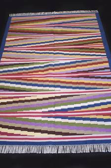 Antique Looking Multi Coloured Size 4x6 Feet Area Kilim Rug Home Decorative Cotton Kilim Rug
