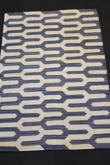 Handmade Beautiful Blue Color Cotton Kilim Living Room Panza Mat Home Decor Mat