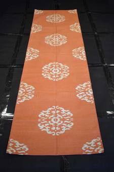 Handmade Orange Color Designer Runner Kilim Rugs Size 2.5 x 8 Feet