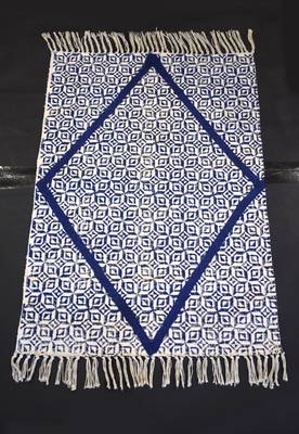 Handmade woven Traditional Persian Designer Block Print Rug Mat 1