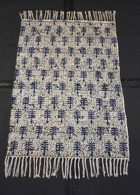 Blue Floral Block Print Attractive Designer Size By 2x3 Feet 1