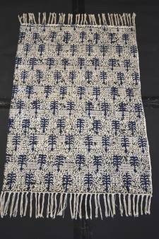 Blue Floral Block Print Attractive Designer Size By 2x3 Feet