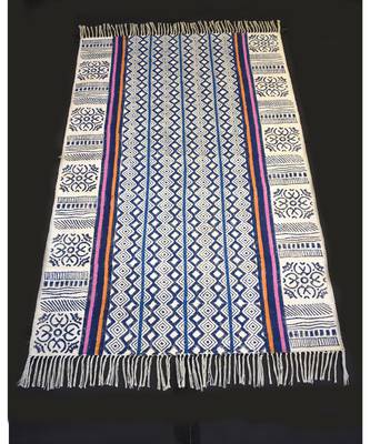 Traditional Home Decorative Area Rugs Kilim Block Print Fabric 1