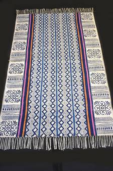 Traditional Home Decorative Area Rugs Kilim Block Print Fabric