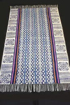 Traditional Home Decorative Area Rugs Kilim Block Print Fabric