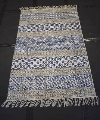 Beautiful Traditional Blue Color Size By 3x5  Feet For Living Room Mat 1