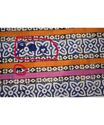 Hand-Woven Block Print Multi Color Striped Designer Rug Kilim Mat 4