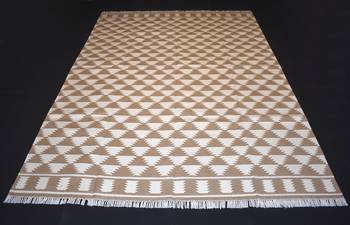 Handmade Italian Persian Brown  Color Beautiful Kilim Area Rug Size 6x9 Feet 1