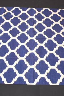 Handmade Handwoven Flat Weave Size 6x9 Feet Cotton Area Kilim Rug