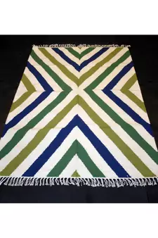 Antique Multi Color Designer Rug Wool Cotton Kilim Rug For Gift