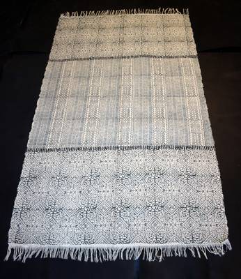 Cotton Kilim Block Print Fabric Persian Rug Floral Traditional Designer Rug 1