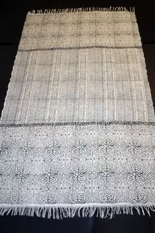 Cotton Kilim Block Print Fabric Persian Rug Floral Traditional Designer Rug