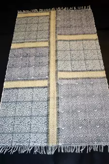 Block Print Fabric Ekath Blue Floral Size 3.5x6 Feet Best Home Choice Rug