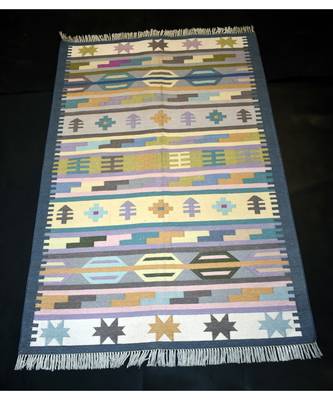 Multi 100% Cotton Kilim Rug Best Choice Kilim Area Rug 1